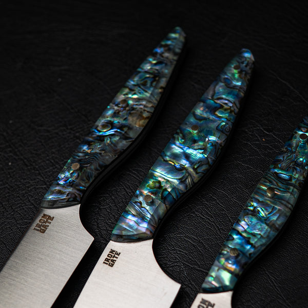 Kitchen Series 3-Piece Small Set – Full Abalone Handles