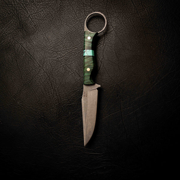 The Crow — Green Curly Mango & Aqua TruStone
