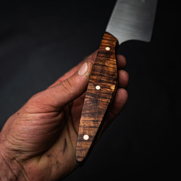Large Chef Knife – Exotic Ringed Gidgee Handle