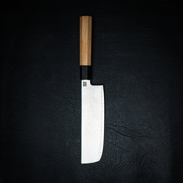 Nakiri Knife – AUS10 Core with Ebony & Beech Handle