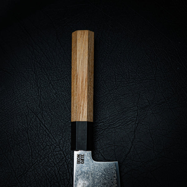 Nakiri Knife – AUS10 Core with Ebony & Beech Handle