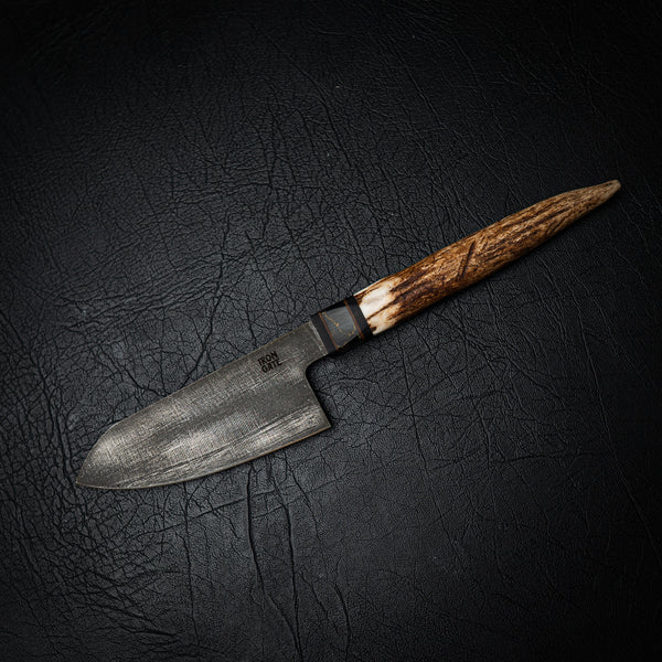 Mini Santoku – Natural Deer Antler Handle