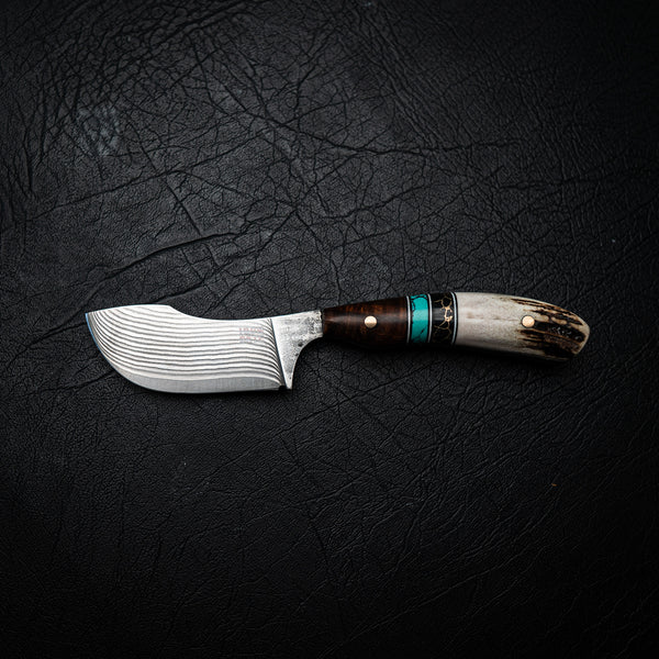 Ergo Skinner 2.0 – Ringed Gidgee, Trustone & Deer Antler