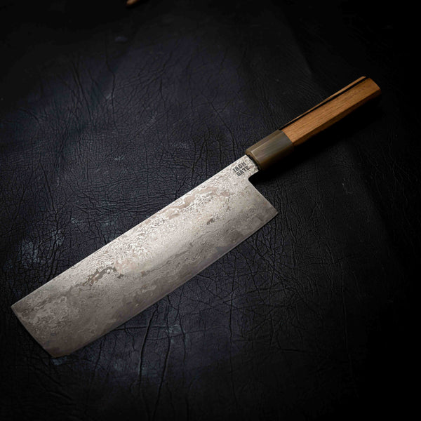 M390 San Mai Nakiri - Black & White Sandalwood
