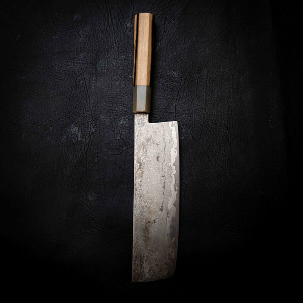 M390 San Mai Nakiri - Black & White Sandalwood