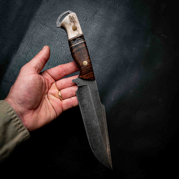Big Bowie — Tasmanian Blackwood, TruStone & Deer Antler