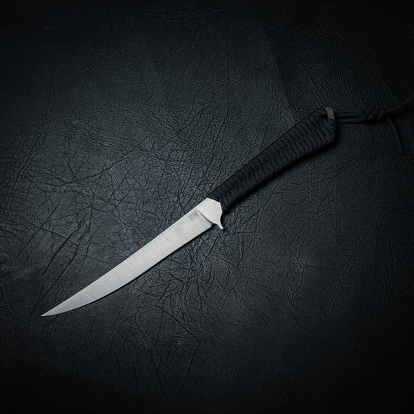 Large Paracord Boning / Fillet Knife — Black (Nitro-V Stainless)
