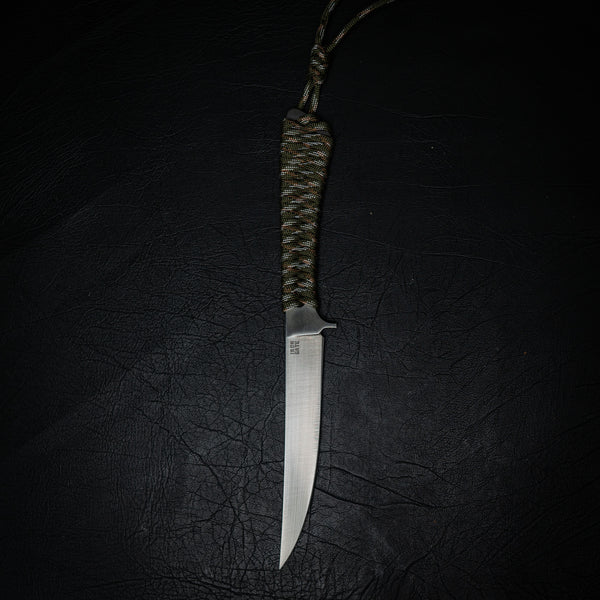 Paracord Boning Knife — Camo Green (Nitro-V Stainless)