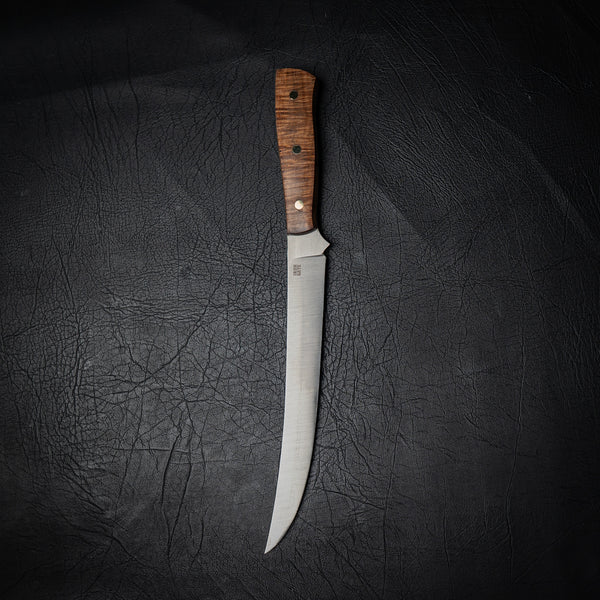Large Boning/ Fillet Hybrid Knife — Figured Tasmanian Blackwood