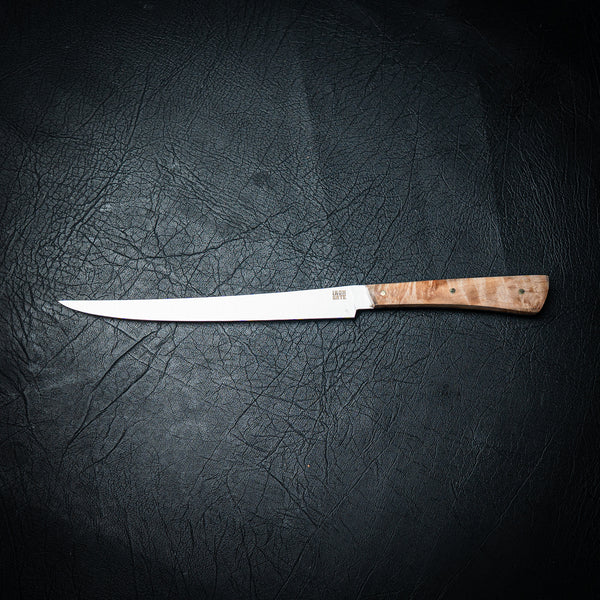 Flexxy Fillet Knife — Natural Curly Maple