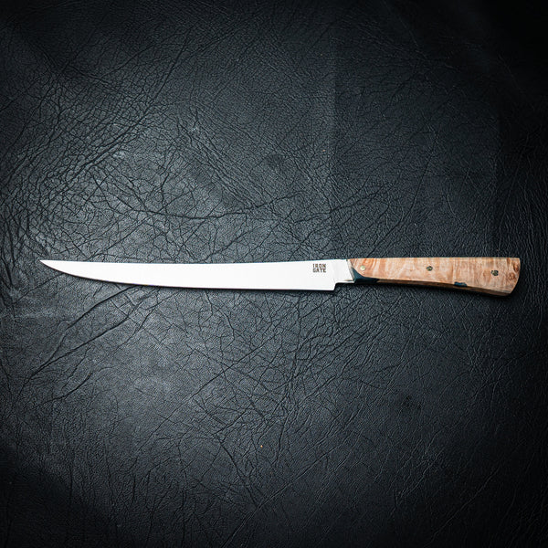 Flexxy Fillet Knife — Natural Curly Maple