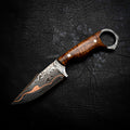 Mini Hunter — Baker Forge Copper Damascus | Ringed Gidgee