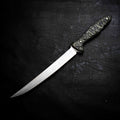 Boning Knife — Camo Layered G10, Rock Face