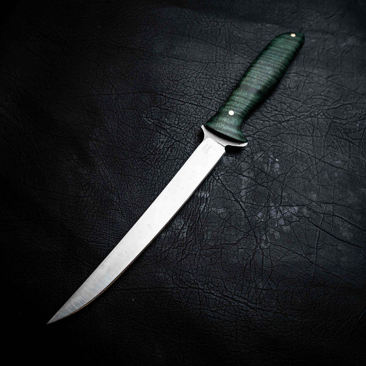 Boning Knife — Dark Green Curly Mango