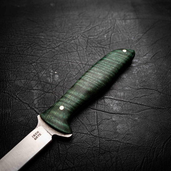 Boning Knife — Dark Green Curly Mango