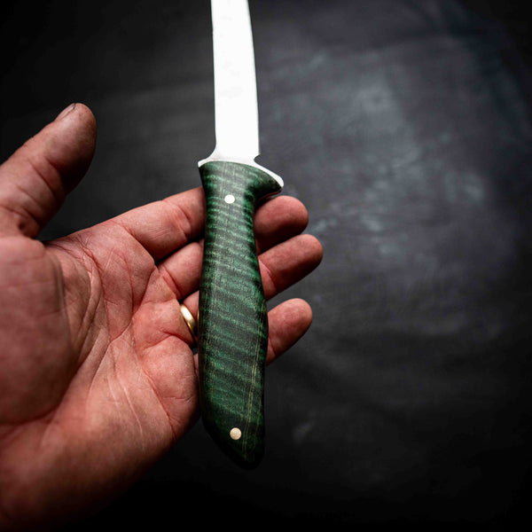 Boning Knife — Dark Green Curly Mango