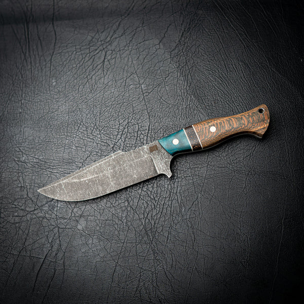 Hunter – Blue Dyed Maple with Black Palm Inlay and Sycamore