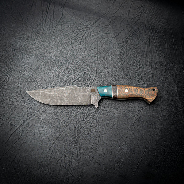 Hunter – Blue Dyed Maple with Black Palm Inlay and Sycamore