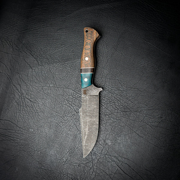 Hunter – Blue Dyed Maple with Black Palm Inlay and Sycamore