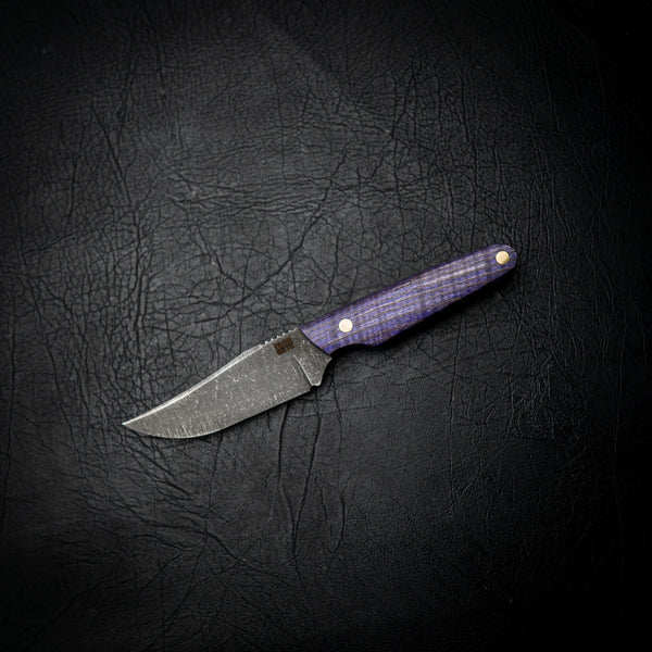 Field Bowie – Purple Dyed Curly Maple