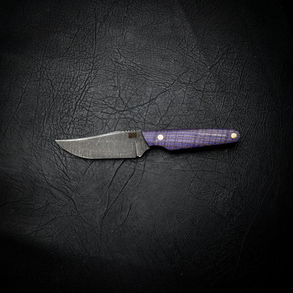 Field Bowie – Purple Dyed Curly Maple