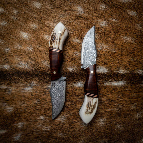 Mini Skinner — Ringed Gidgee, Copper & Deer Antler