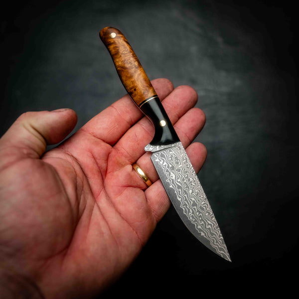 The Ringer — Buffalo Horn, Brass & Spalted Curly Maple