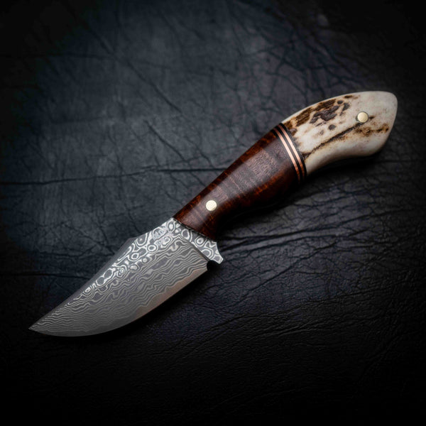 Mini Skinner — Ringed Gidgee, Copper & Deer Antler