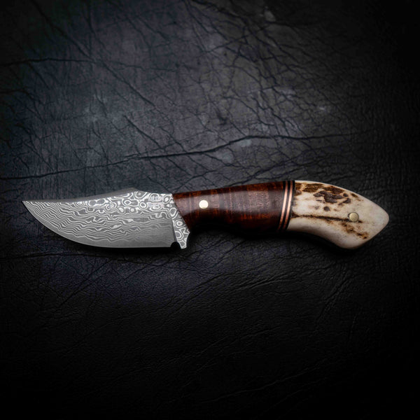 Mini Skinner — Ringed Gidgee, Copper & Deer Antler