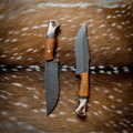 Large Hunter — Afzelia Xylay, Brass, Black G10 & Deer Antler