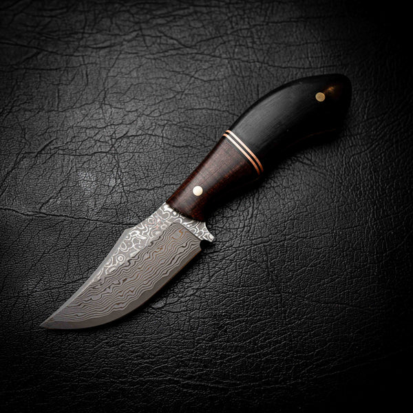 Mini Skinner — Figured Western Myall, Copper & Buffalo Horn