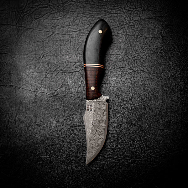 Mini Skinner — Figured Western Myall, Copper & Buffalo Horn
