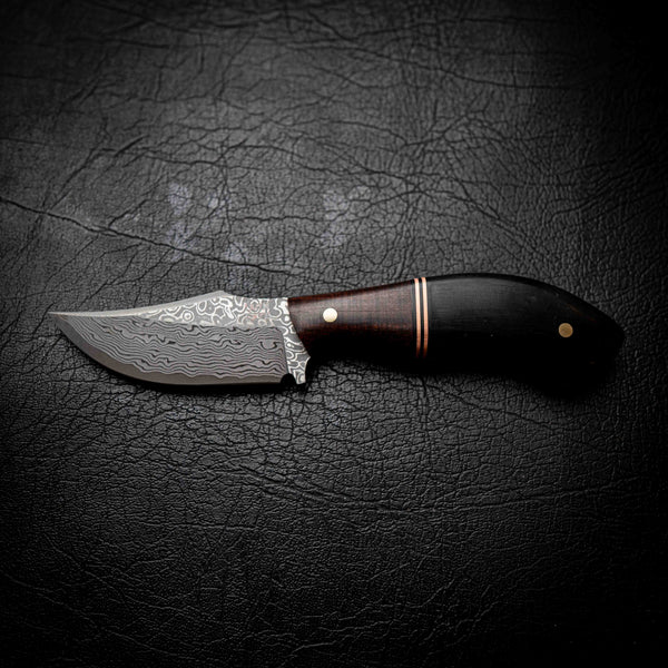 Mini Skinner — Figured Western Myall, Copper & Buffalo Horn