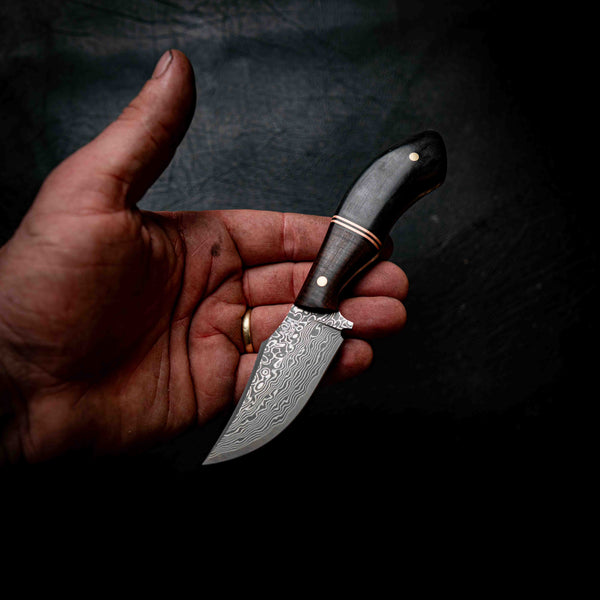 Mini Skinner — Figured Western Myall, Copper & Buffalo Horn