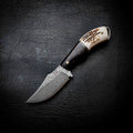 Mini Skinner — Dark Stabilised Birch, Brass & Deer Antler