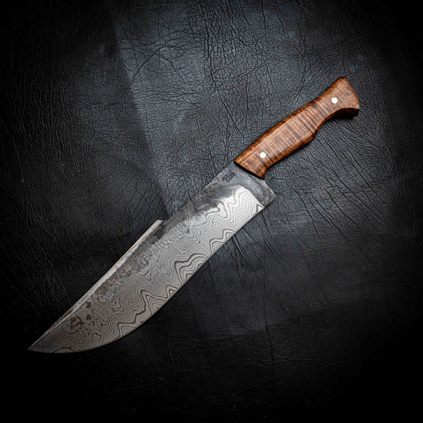 Giant Custom Hunter — Damascus & Master Grade Tasmanian Blackwood