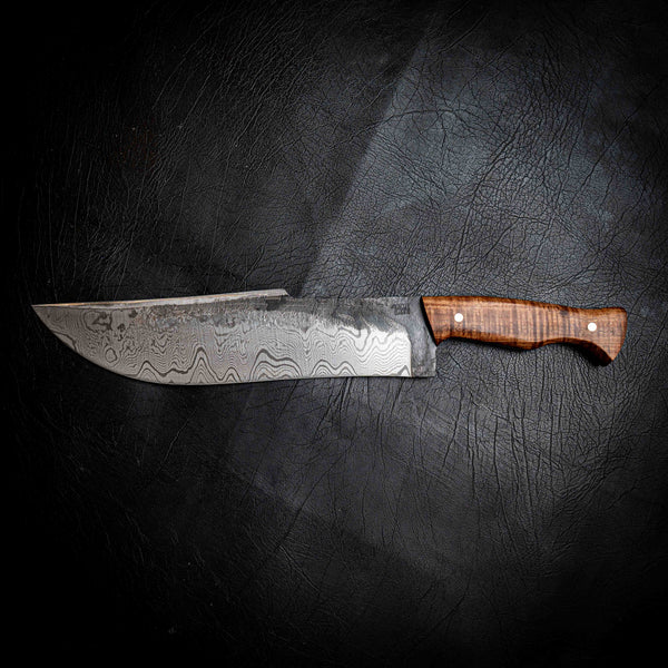 Giant Custom Hunter — Damascus & Master Grade Tasmanian Blackwood