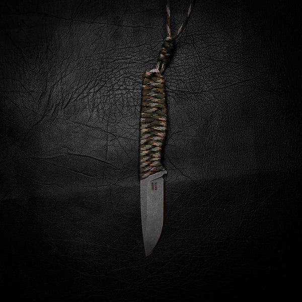 Paracord Utility Knife — Camo Paracord