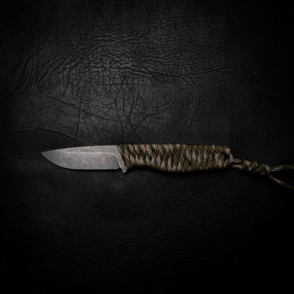 Paracord Utility Knife — Camo Paracord