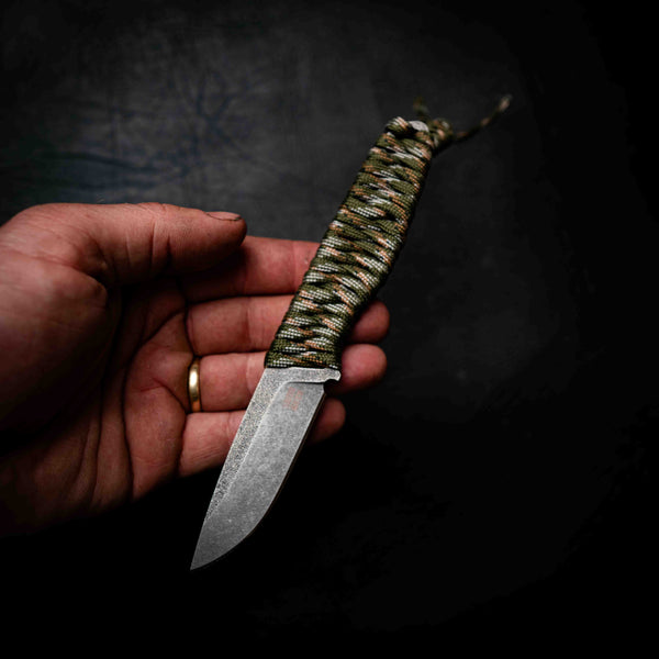 Paracord Utility Knife — Camo Paracord