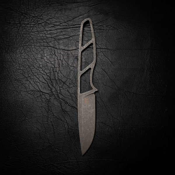 Skeleton Utility Knife — Stonewashed N690