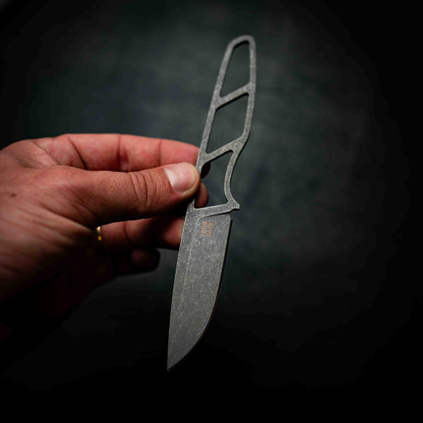 Skeleton Utility Knife — Stonewashed N690