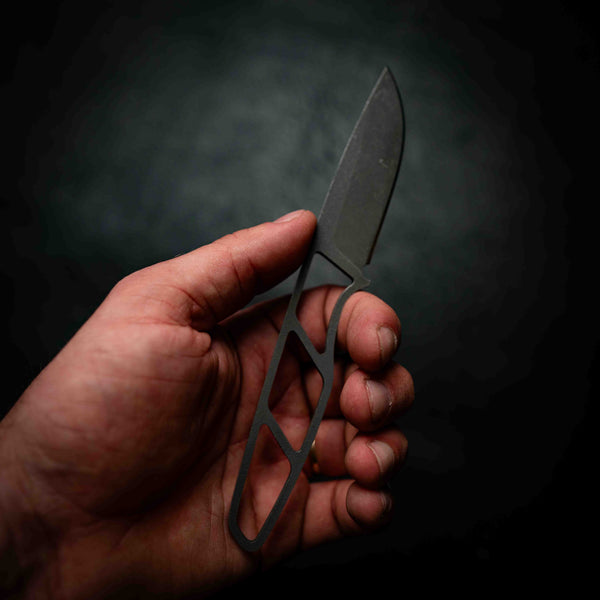 Skeleton Utility Knife — Stonewashed N690