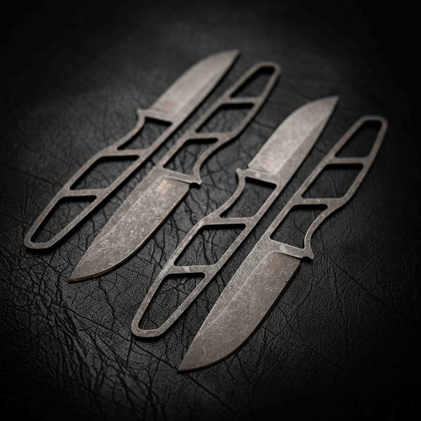 Skeleton Utility Knife — Stonewashed N690