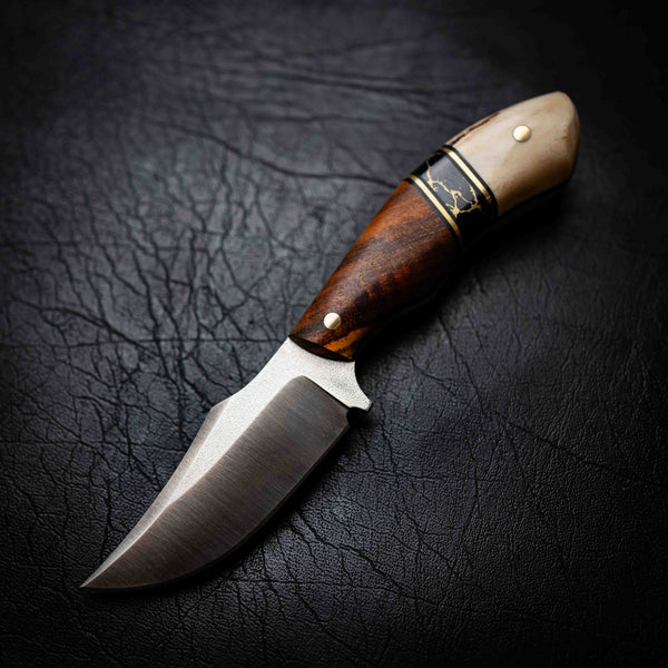 Mini Skinner — Satin | Ringed Gidgee, TruStone & Deer Antler