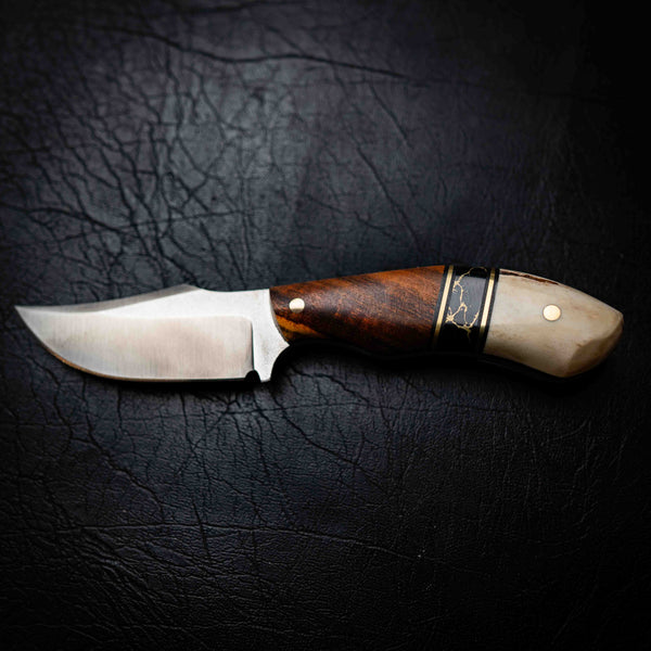Mini Skinner — Satin | Ringed Gidgee, TruStone & Deer Antler