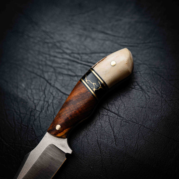 Mini Skinner — Satin | Ringed Gidgee, TruStone & Deer Antler