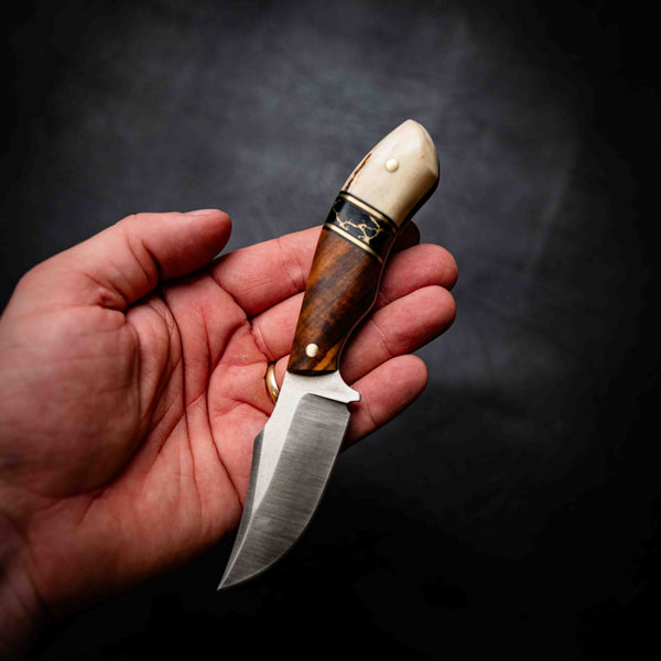 Mini Skinner — Satin | Ringed Gidgee, TruStone & Deer Antler