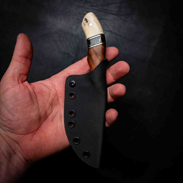 Mini Skinner — Satin | Ringed Gidgee, TruStone & Deer Antler
