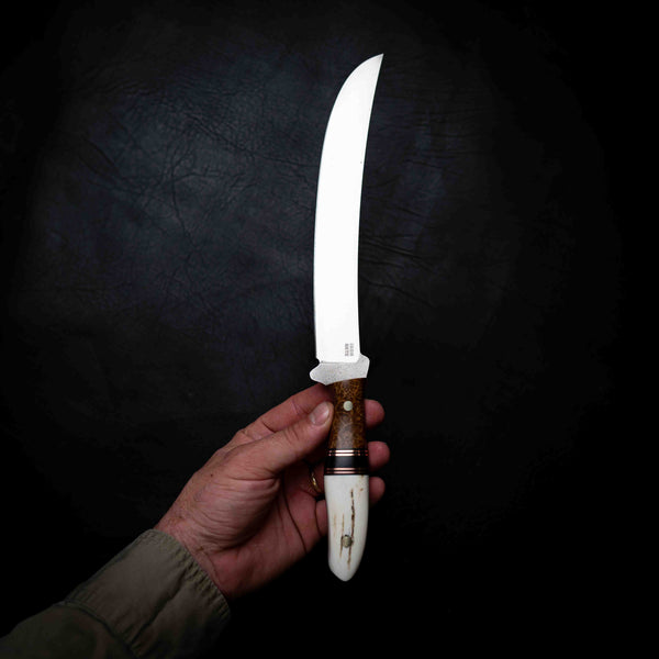 The Breaker — York Gum Burl, Copper, African Blackwood & Deer Antler